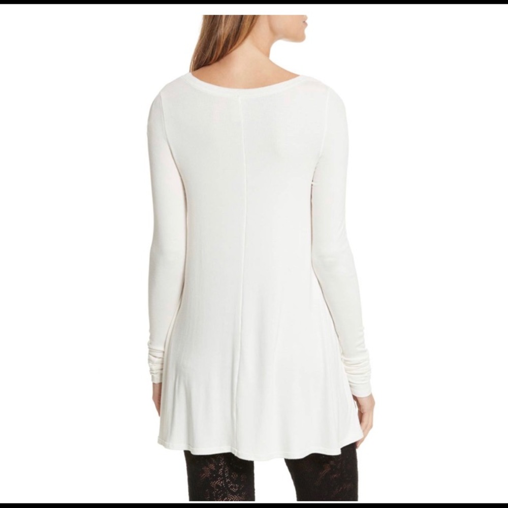 Free People January Long Sleeve Ribbed Oversized Long Sleeve Tunic Top - Picture 6 of 8